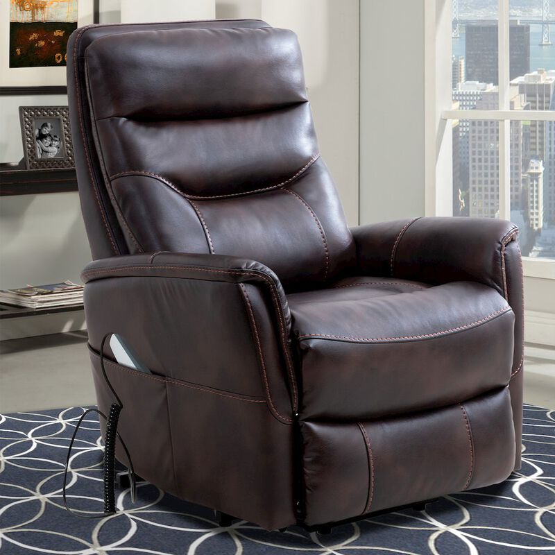 Parker Living Gemini - Truffle Power Lift Recliner with Articulating Headrest