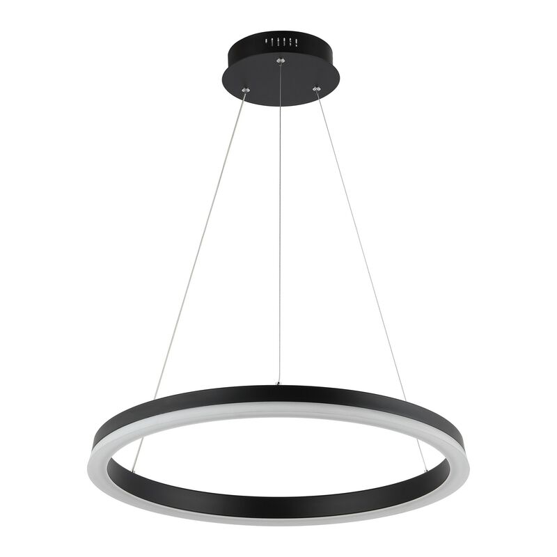 Baxter Modern Contemporary Aluminum Integrated LED Hoop Pendant