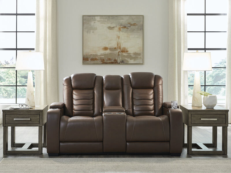 High Impact PWR Recline Loveseat W/Console