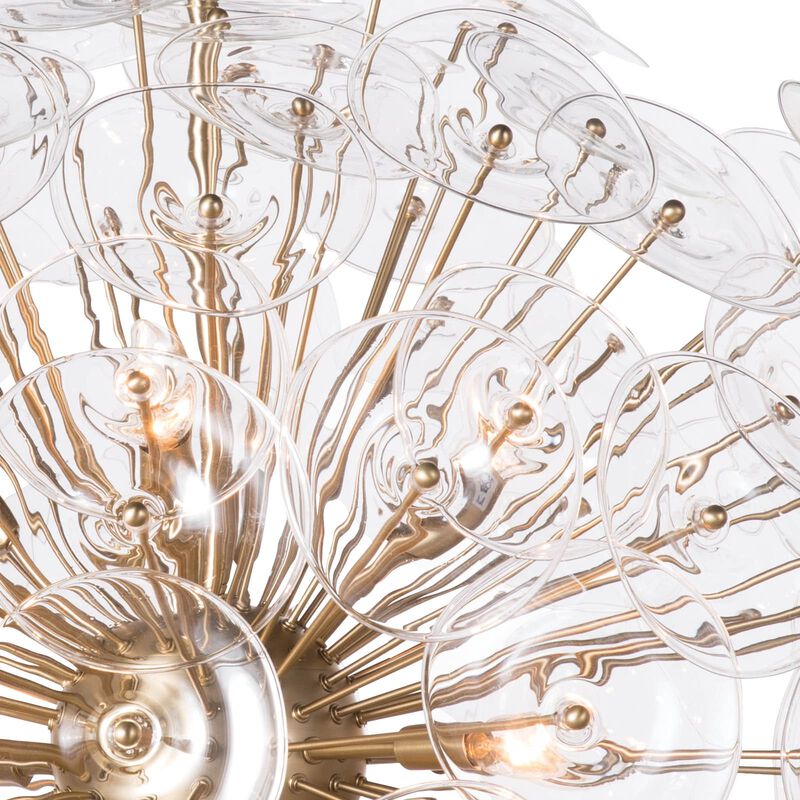 Poppy Glass Chandelier Large