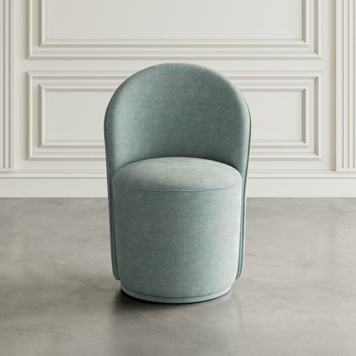 Jofran Landon Mid-Century Modern Upholstered Swivel Dining Chair (Set of 2)