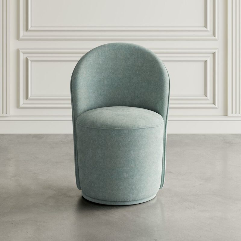 Jofran Landon Mid-Century Modern Upholstered Swivel Dining Chair (Set of 2)