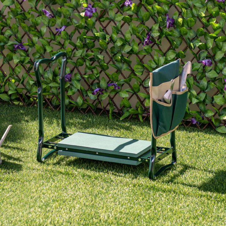 Hivvago Folding Sturdy Garden Kneeler Pad and Cushion Seat