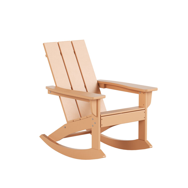 WestinTrends Modern Adirondack Outdoor Rocking Chair