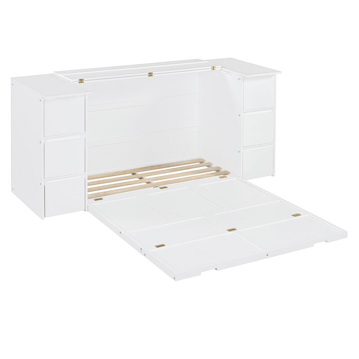 Merax Murphy Bed with Drawers