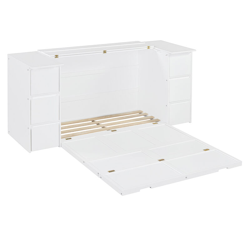 Merax Murphy Bed with Drawers
