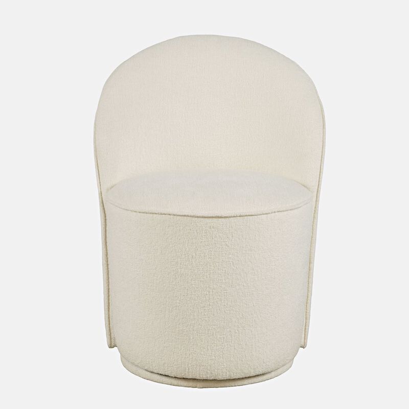 Jofran Landon Mid-Century Modern Upholstered Swivel Dining Chair (Set of 2)