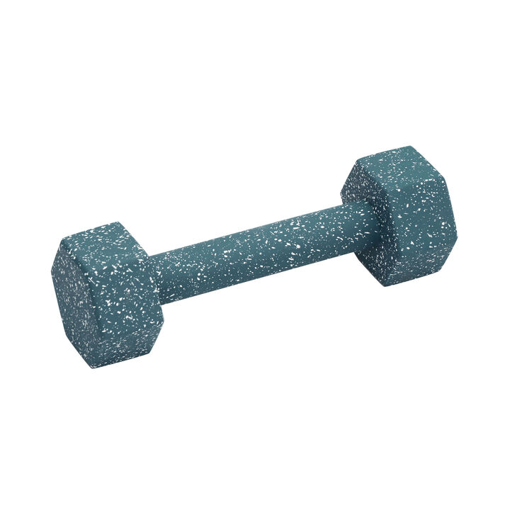 Gabby Speckled Brick Red Decorative Dumbbell