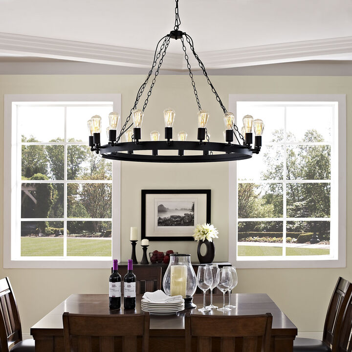 Brown Teleport 43" Chandelier