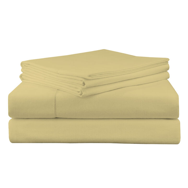 Pointehaven Super Heavy Weight 200 GSM 100% Soft Cotton Jensen Printed Flannel Deep Pocket 3 pc Sheet Set, Twin Extra Long