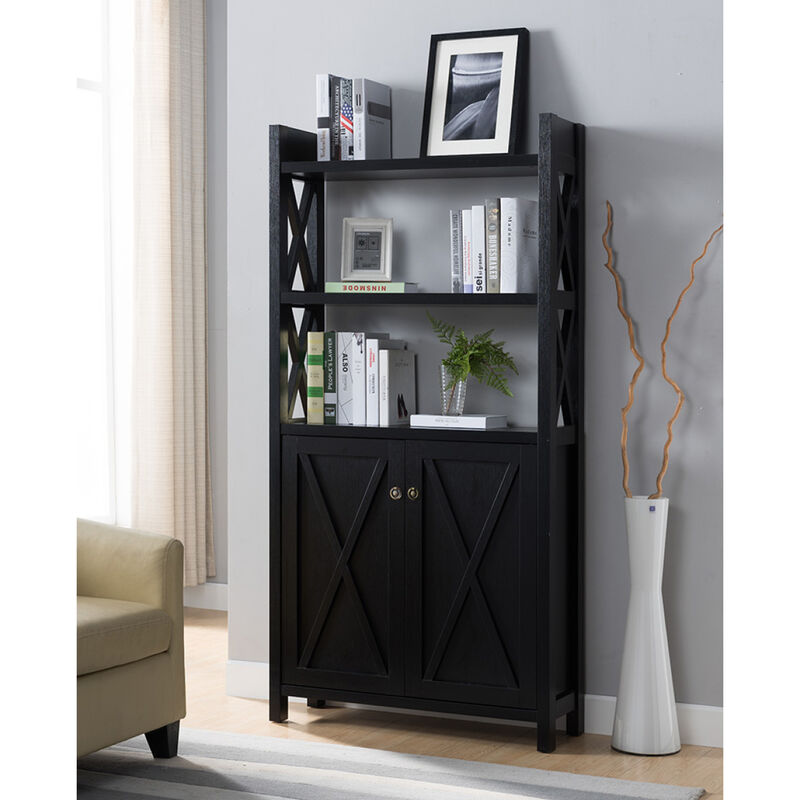 Bookcase Black for Home or Office Use