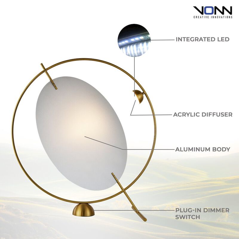 VONN Lighting Height Integrated LED Table Lamp