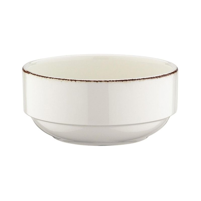 Retro dia.5.5" h:2.5" 17 oz. Round Decorated Porcelain Bowl (Set of 4)