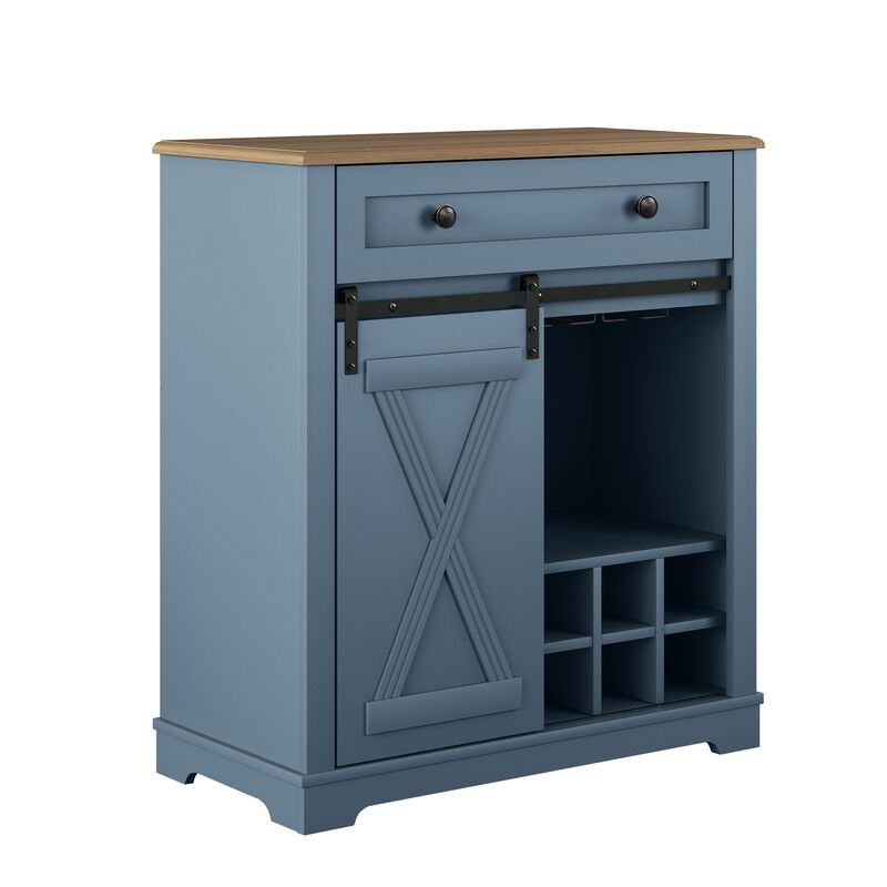 FESTIVO Chic Wine Cabinet with Glass Holder & Wine Rack