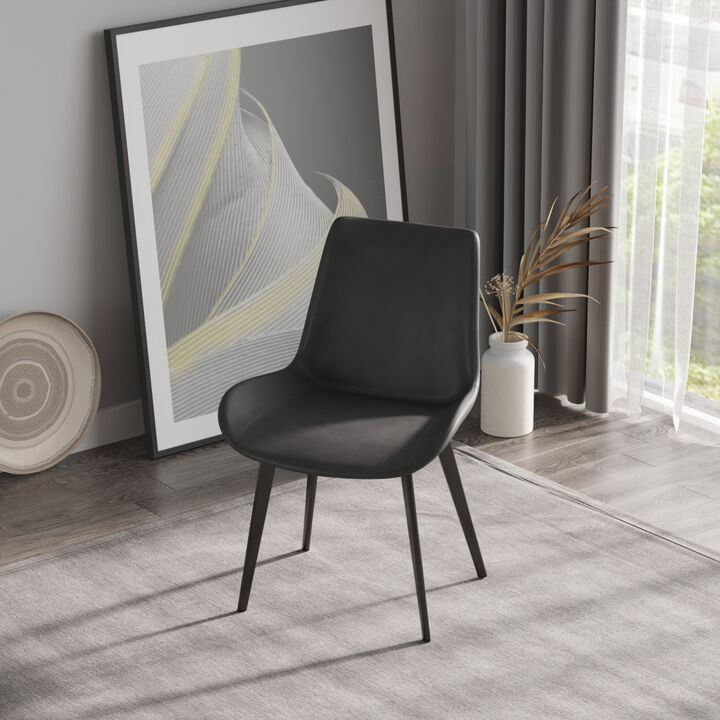 Modern Dining Chair Living Room Metal Leg Dining Chair-2 Pcs/Ctn