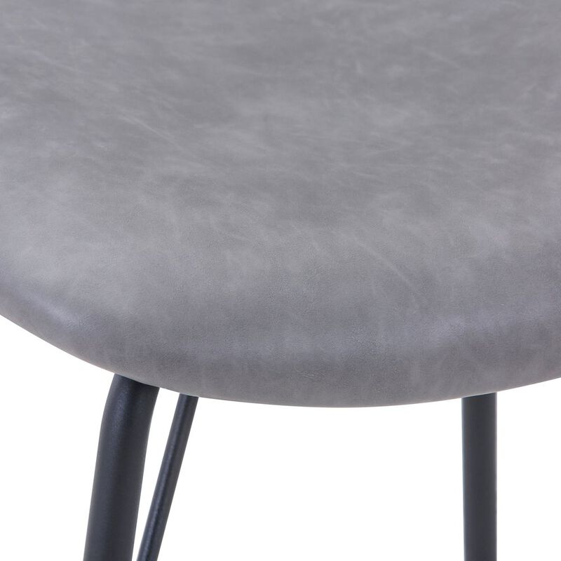 Jofran Modern Faux Leather Split-Back Upholstered Dining Chair (Set of 2)