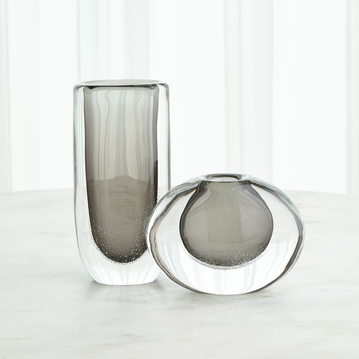 Micro Bubble Vase-Large Grey