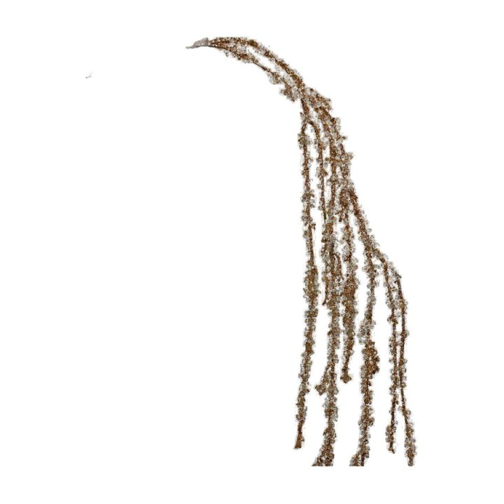 Glitter Branch for Holiday Décor, Christmas Arrangements, and Seasonal Decorations (Set of 2)