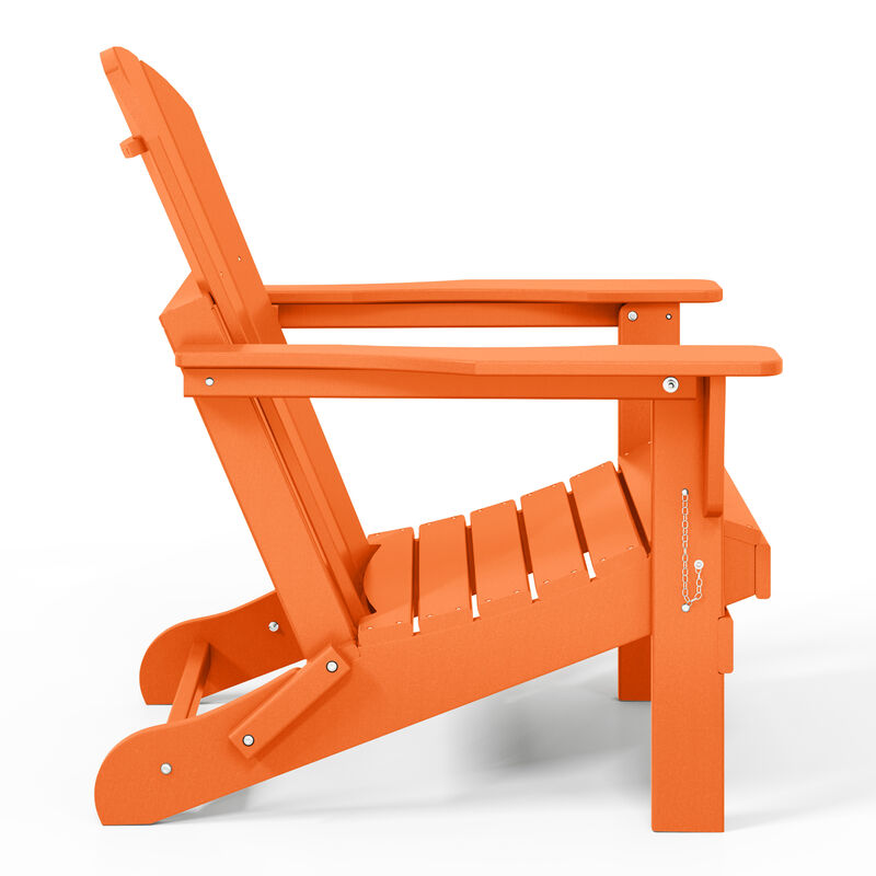 WestinTrends Westintrends 2 piece set outdoor folding Poly Adirondack chair