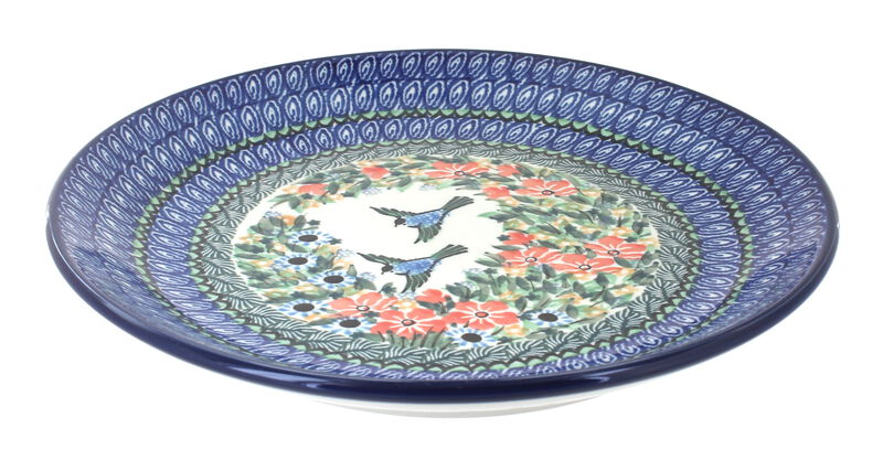Blue Rose Polish Pottery Maria Dinner Plate