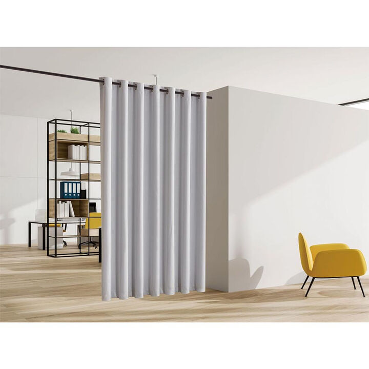 Legacy Decor Room Divider Curtain Heavyweight Blackout Premium Fabric Thermal Insulated 48"W X 84" Tall