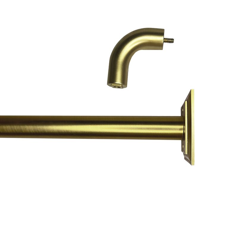 BlackOut Room Darkening Curtain Rod Set, Two Mounting Options, Adjustable length from 66" to 120"