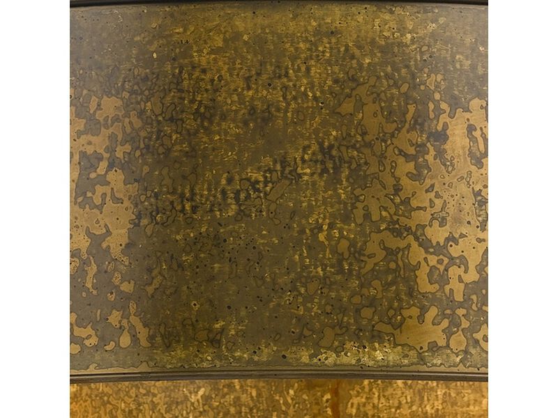 60 X 5 Watt Round Metal Frame Chandelier with 6 Foot Chain, Distressed Gold-Benzara