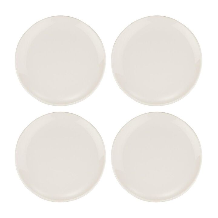 Gourmet dia.6.75" Round Warm White Porcelain Plate (Set of 4)