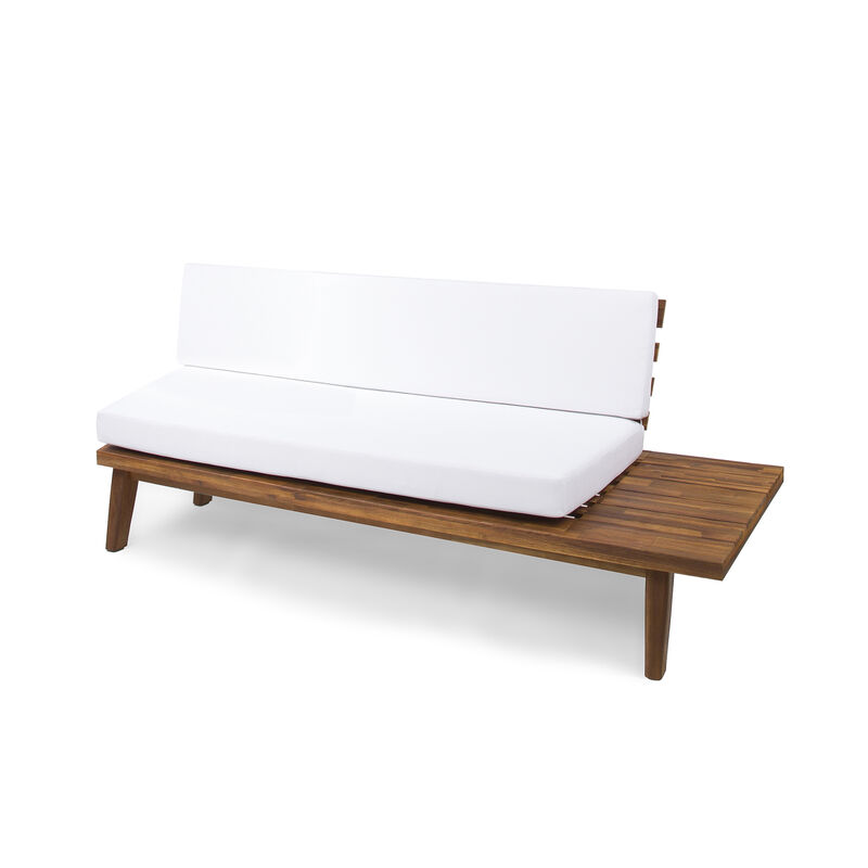 Merax Outdoor Patio Sofa  with  1 Coffee Table Set