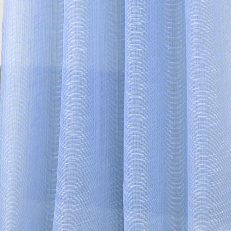 RT Designers Collection Dexter Linen Texture Grommet Sheer Light Filtering Window Curtain Panel 54" x 90" Blue