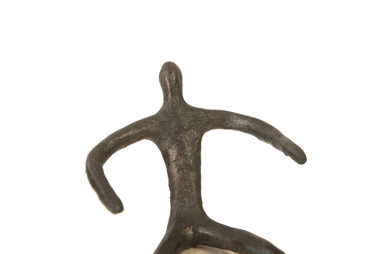 Abstract Figure on Bleached Wood