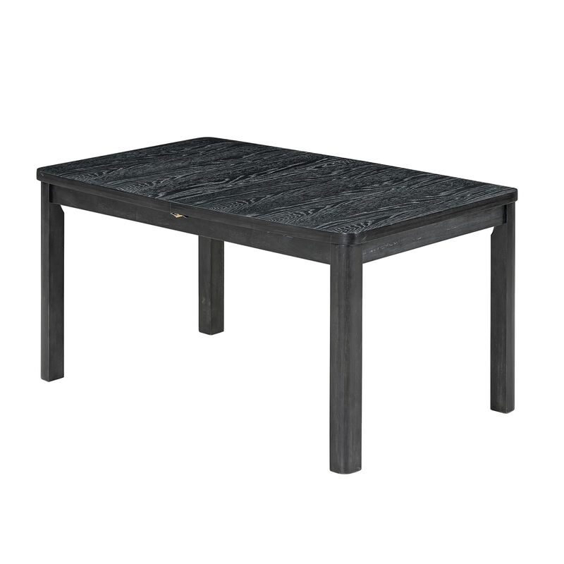 Merax 9 Pieces Rustic Extendable Table Chairs Dining Set