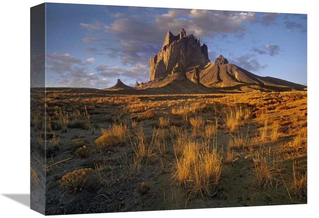 Shiprock, the basalt core of an extinct volcano, New Mexico-Canvas Art-16x12