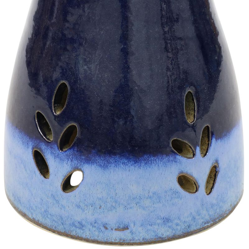 Sunnydaze Classic Outdoor Cut-Out Ceramic Bird Bath - 20.5 in