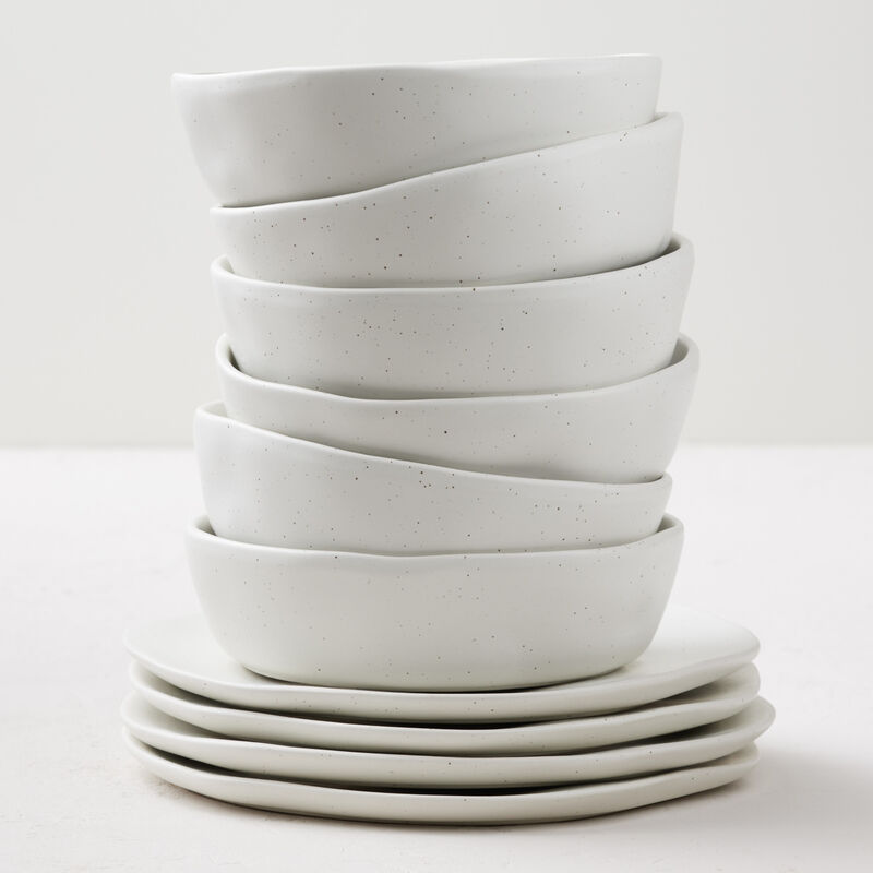 Stone by Mercer Project Hekonda Debossed Stoneware 16 Piece Dinnerware Set
