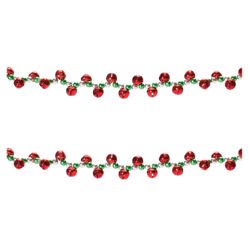Bell Garland for Festive Holiday and Seasonal Home Décor (Set of 2)