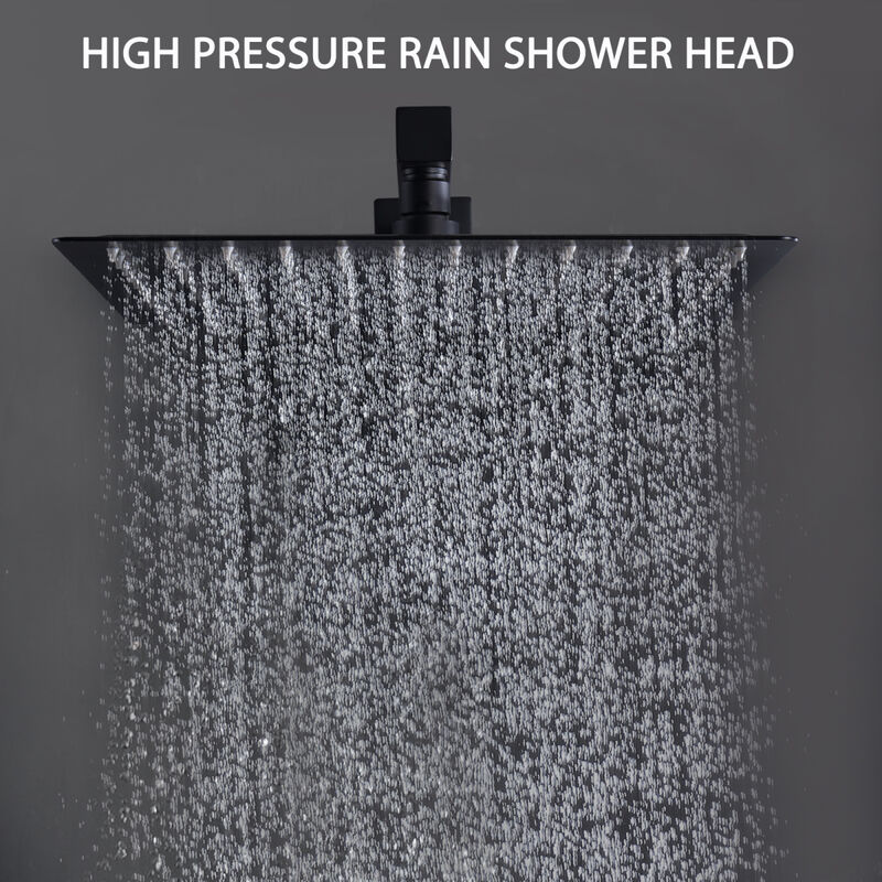 12 Inch Bathroom Rain Shower Combo Set With Hand Shower
