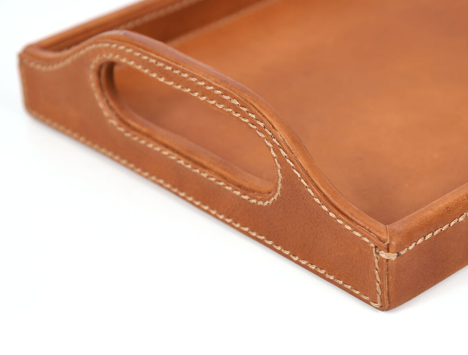 Ombra Leather Serving Tray