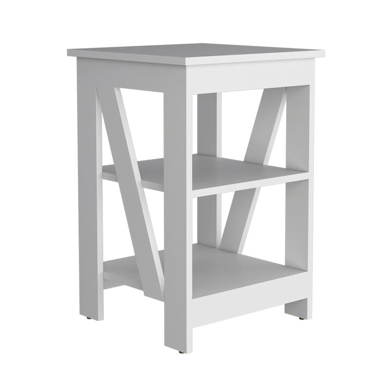 Side Table Rossville, Living Room, White