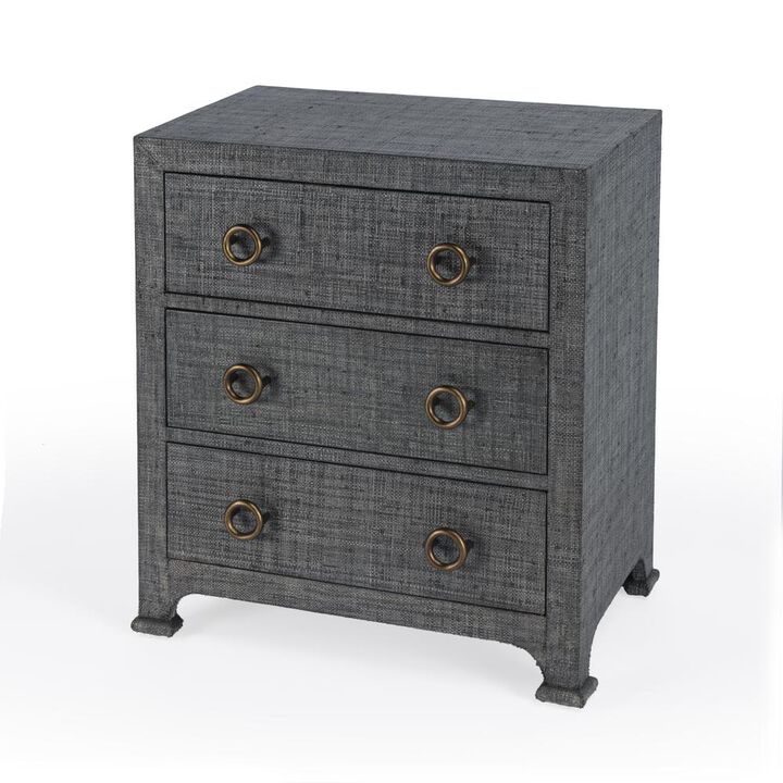 Butler Specialty Chatham Raffia Chest, Charcoal