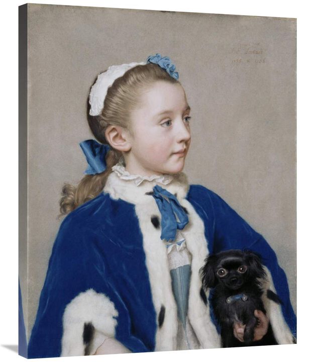 Portrait of Maria Frederike van Reede-Athlone at Seven Years of Age-Canvas Art-28x35