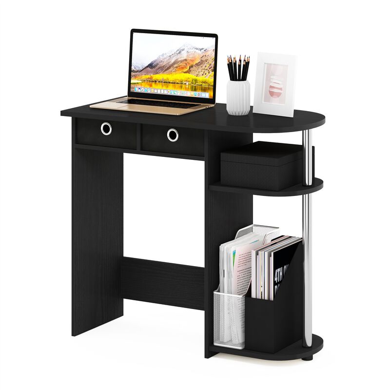 Furinno Furinno Go Green Home Laptop Notebook Computer Desk/Table  Americano/Stainless Steel