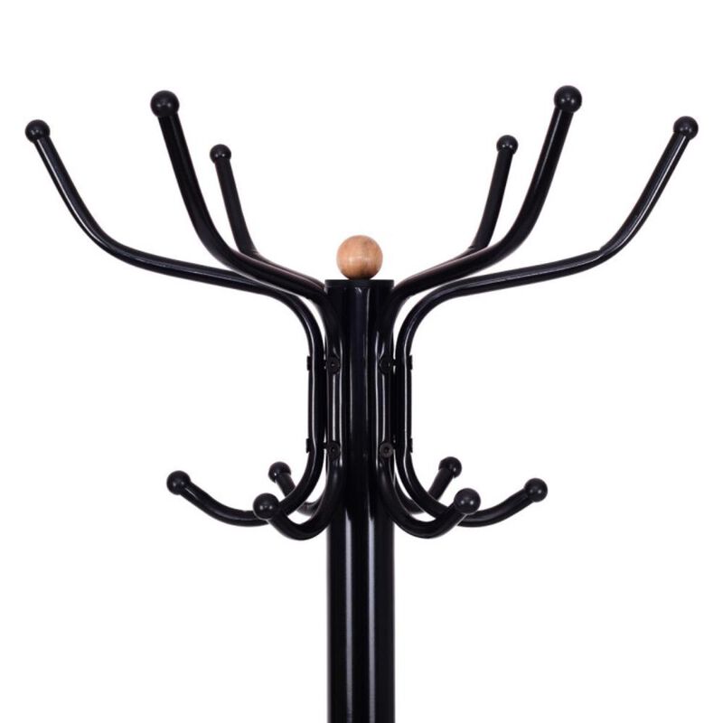 Hivvago Vintage Metal Coat Hat Tree Stand Clothes Hanger