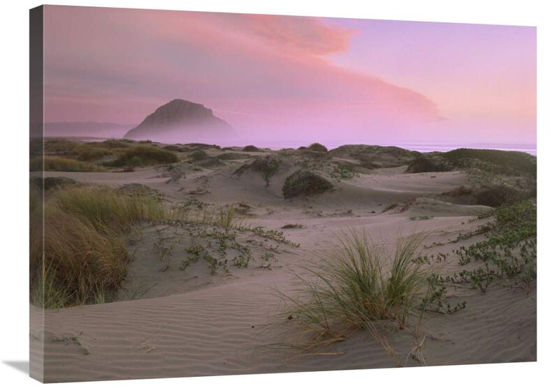Morro Rock at Morro Bay, California-Canvas Art-32x24