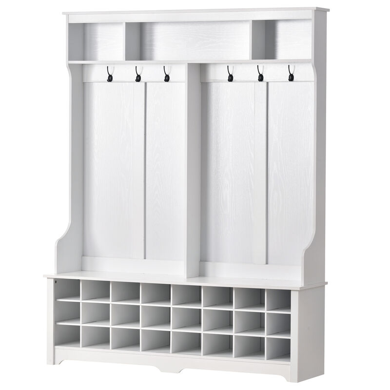 Merax Modern Style Hall Tree with Shoe Cubbies