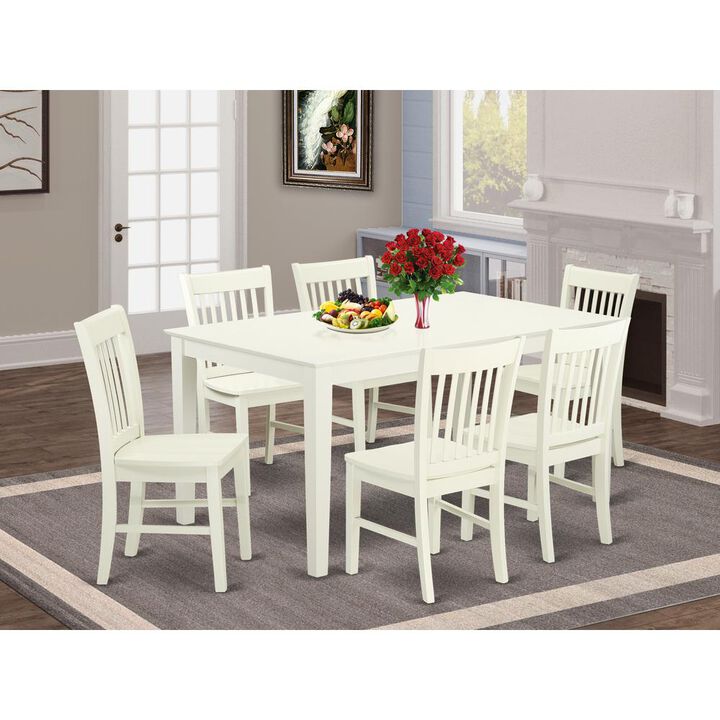 Dining Room Set Linen White