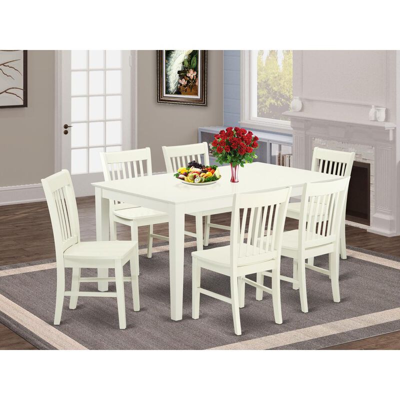 Dining Room Set Linen White