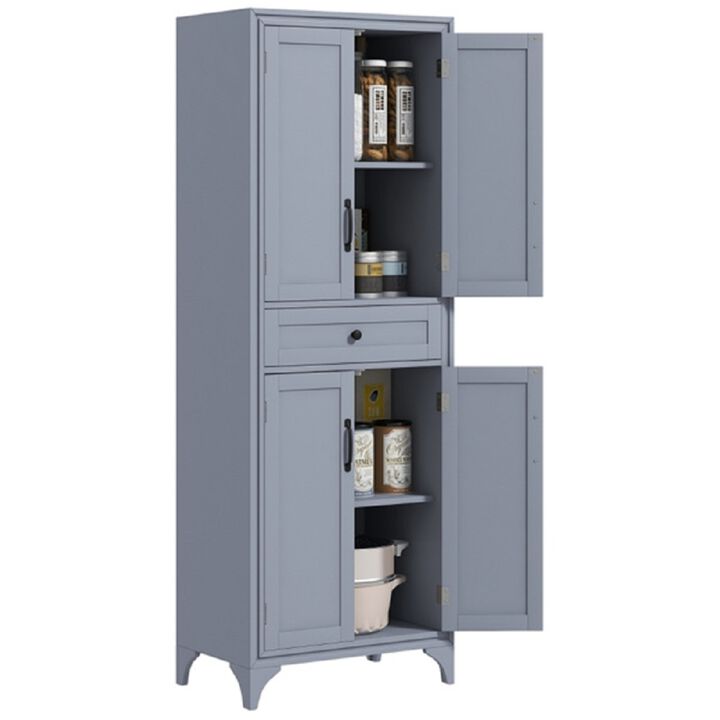 Multi-Functional Kitchen Cabinet with Adjustable Shelves