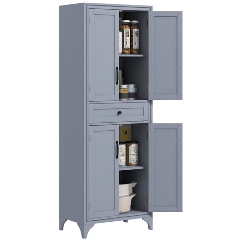 Multi-Functional Kitchen Cabinet with Adjustable Shelves