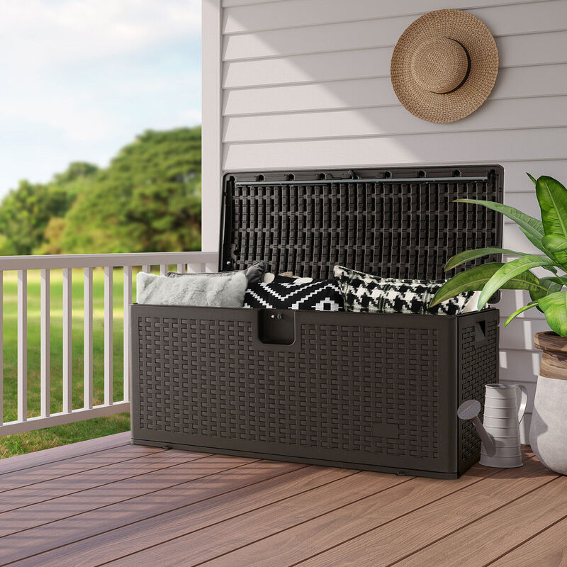 Weather Storage Container with Lockable Lid
